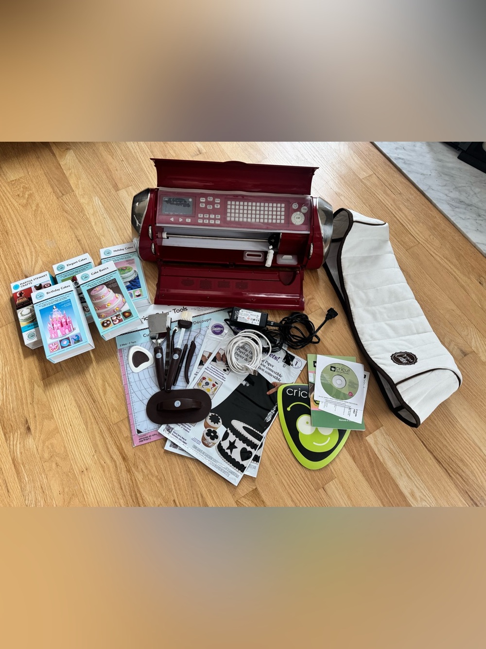 Cricut Cake Electronic Cutting Machine in Red with Accessories
